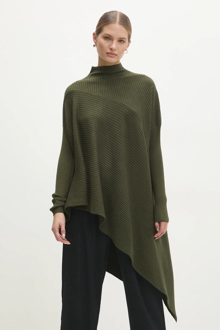 Answear Lab pulover femei, culoarea verde, light, cu turtleneck Answear Lab pulover femei, culoarea verde, light, cu turtleneck
