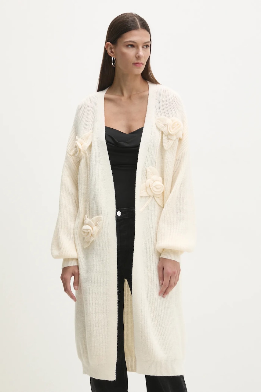 Answear Lab cardigan femei, culoarea bej, calduros
