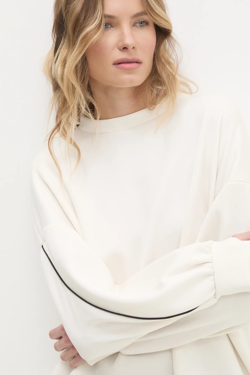 Μπλούζα Answear.LAB χρώμα: μπεζ φωτογραφία