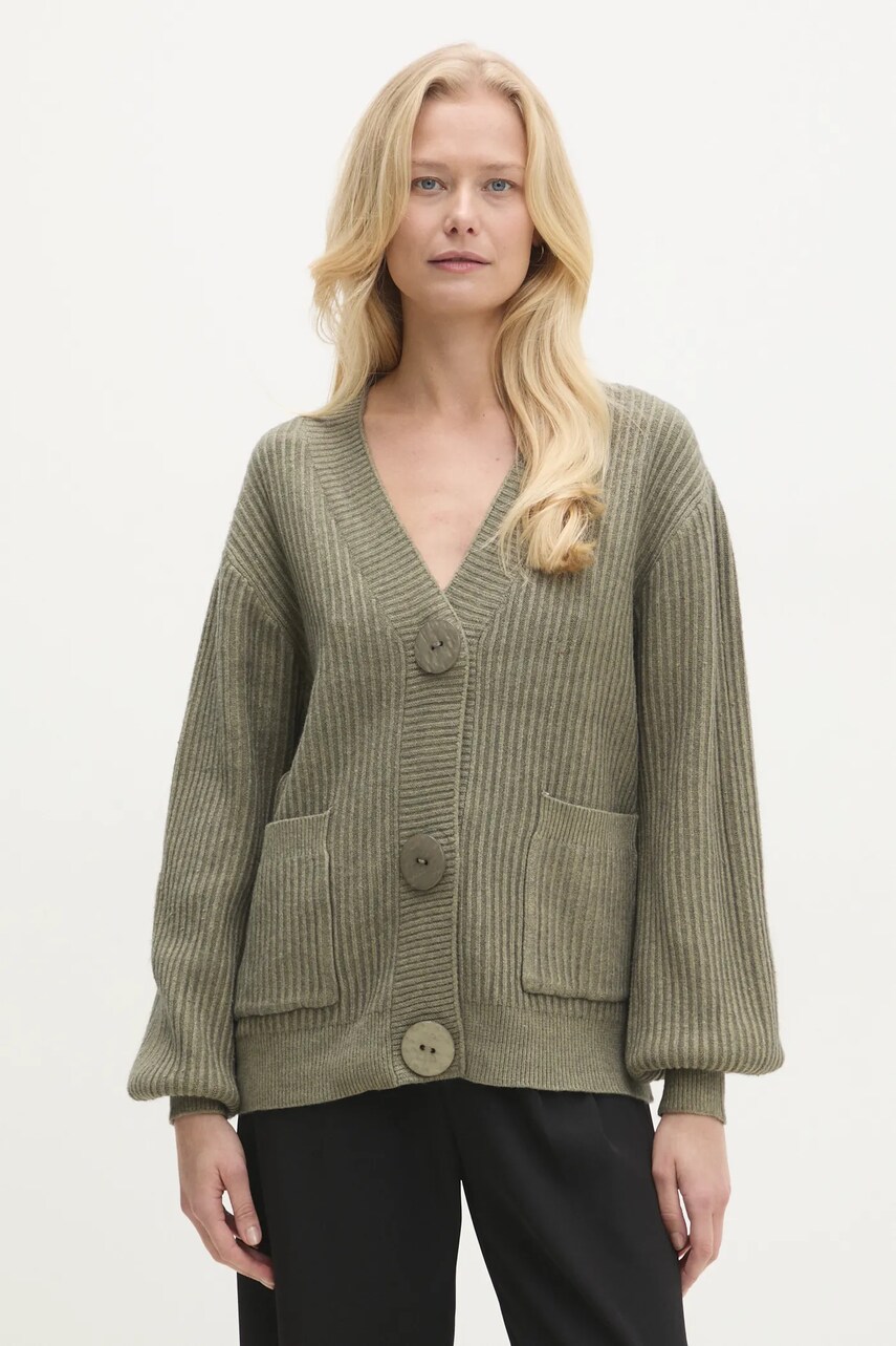 Answear Lab cardigan femei, culoarea verde, călduros Answear Lab cardigan femei, culoarea verde, călduros