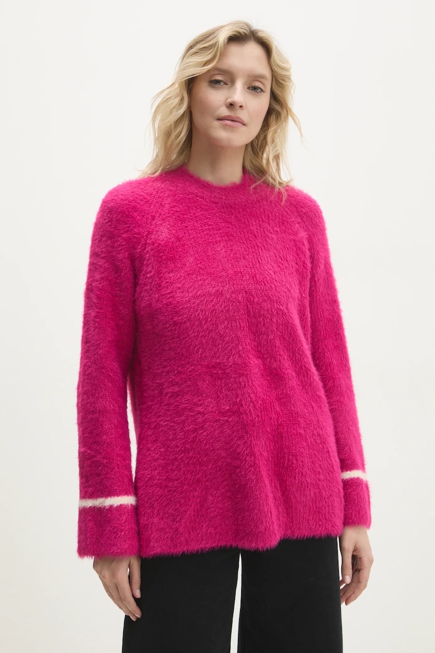 Answear Lab pulover femei, culoarea roz, călduros, cu turtleneck Answear Lab pulover femei, culoarea roz, călduros, cu turtleneck