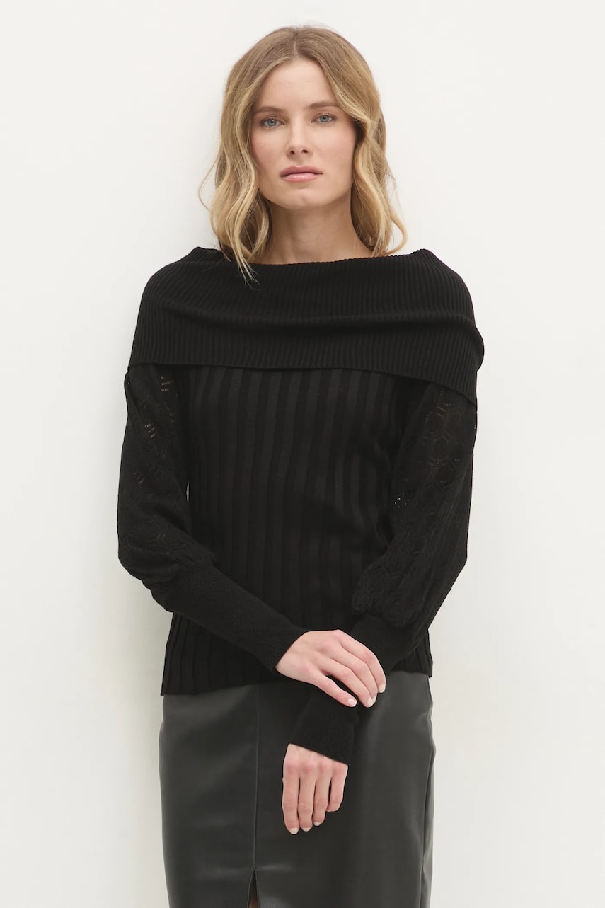Answear Lab pulover femei, culoarea negru, light Answear Lab pulover femei, culoarea negru, light