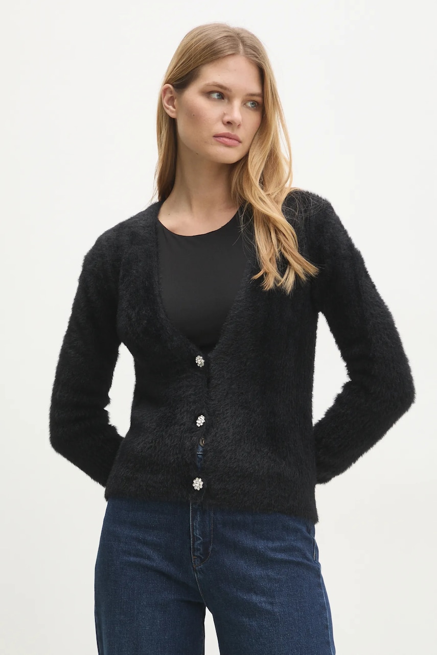 Answear Lab cardigan femei, culoarea negru