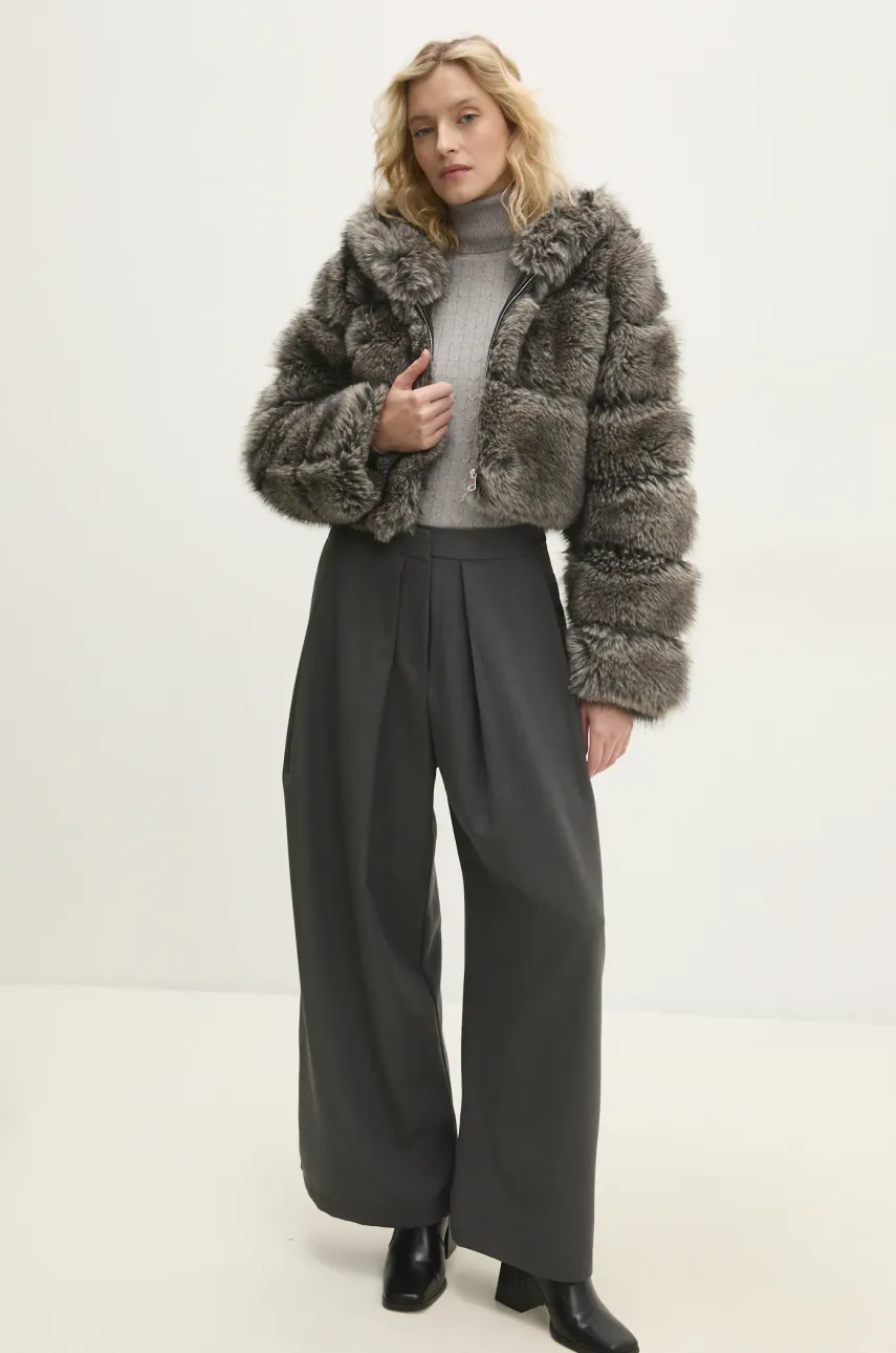 Свитер Answear.LAB женский цвет серый лёгкий с гольфом Свитер Answear.LAB женский цвет серый лёгкий с гольфом