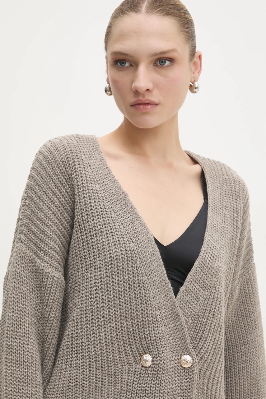 Μάλλινη μπλουζα Answear.LAB χρώμα: μπεζ φωτογραφία