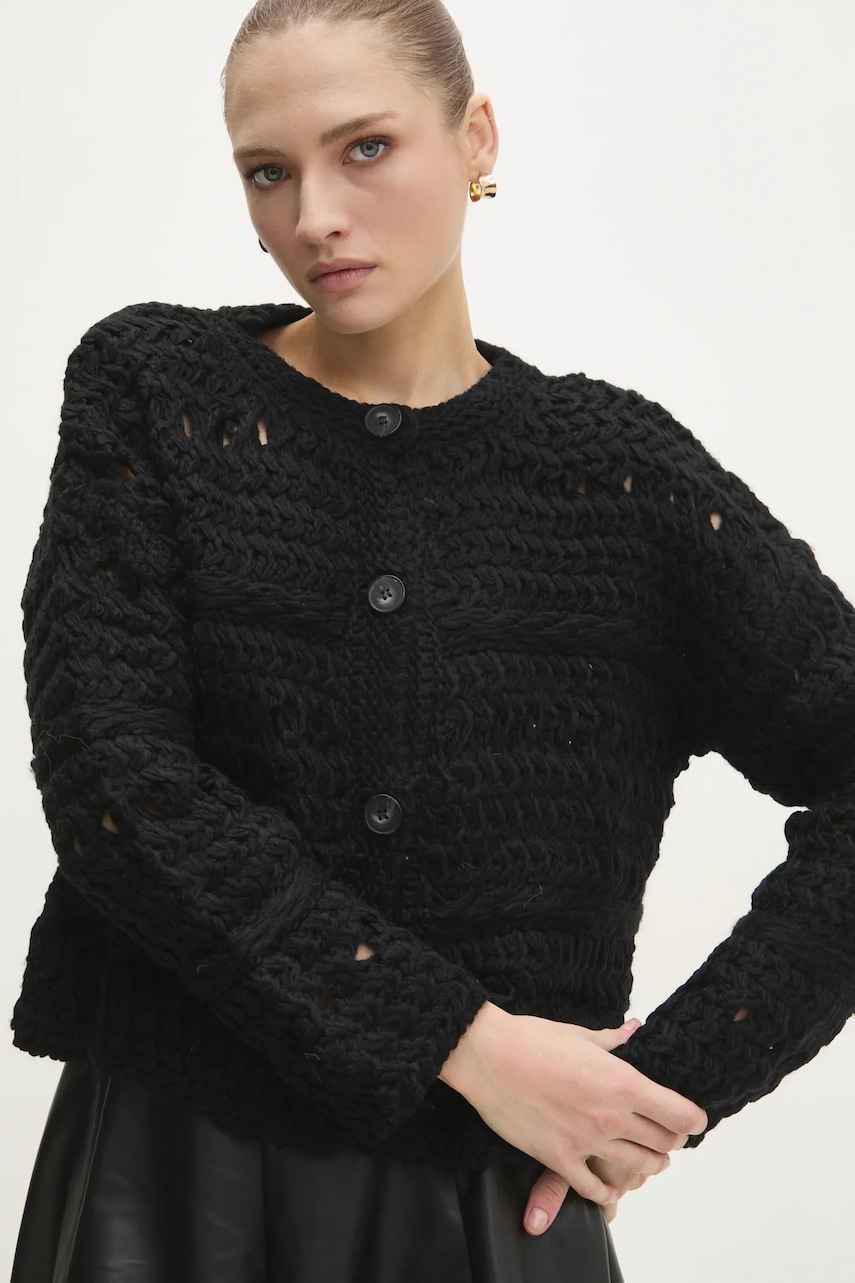 Answear Lab cardigan femei, culoarea negru
