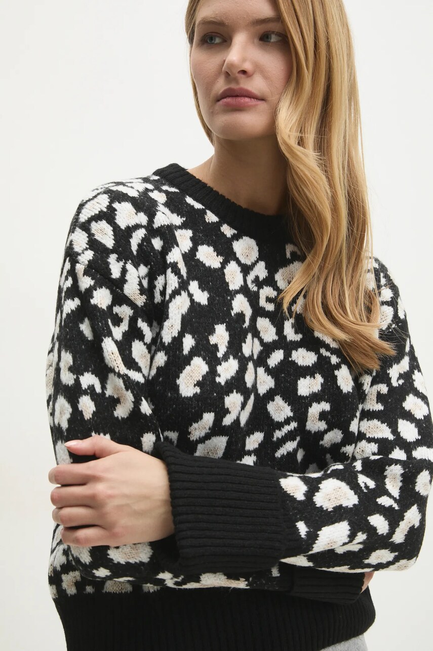Answear Lab pulover femei, culoarea negru, calduros