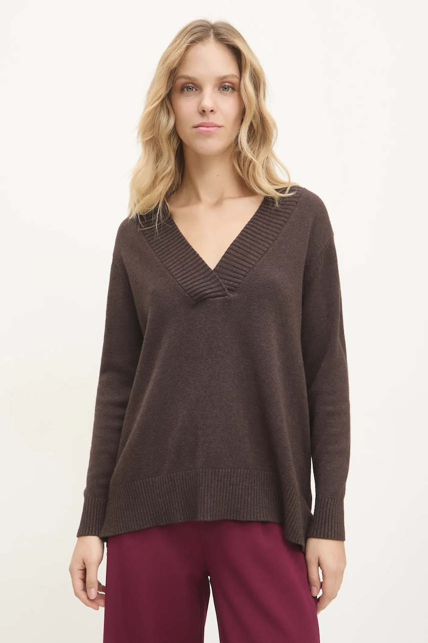 Answear Lab pulover femei, culoarea maro