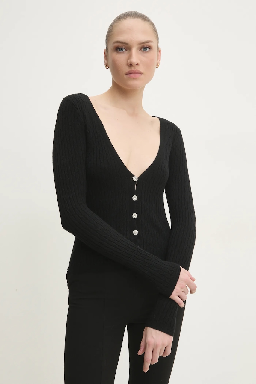 Answear Lab cardigan femei, culoarea negru, light