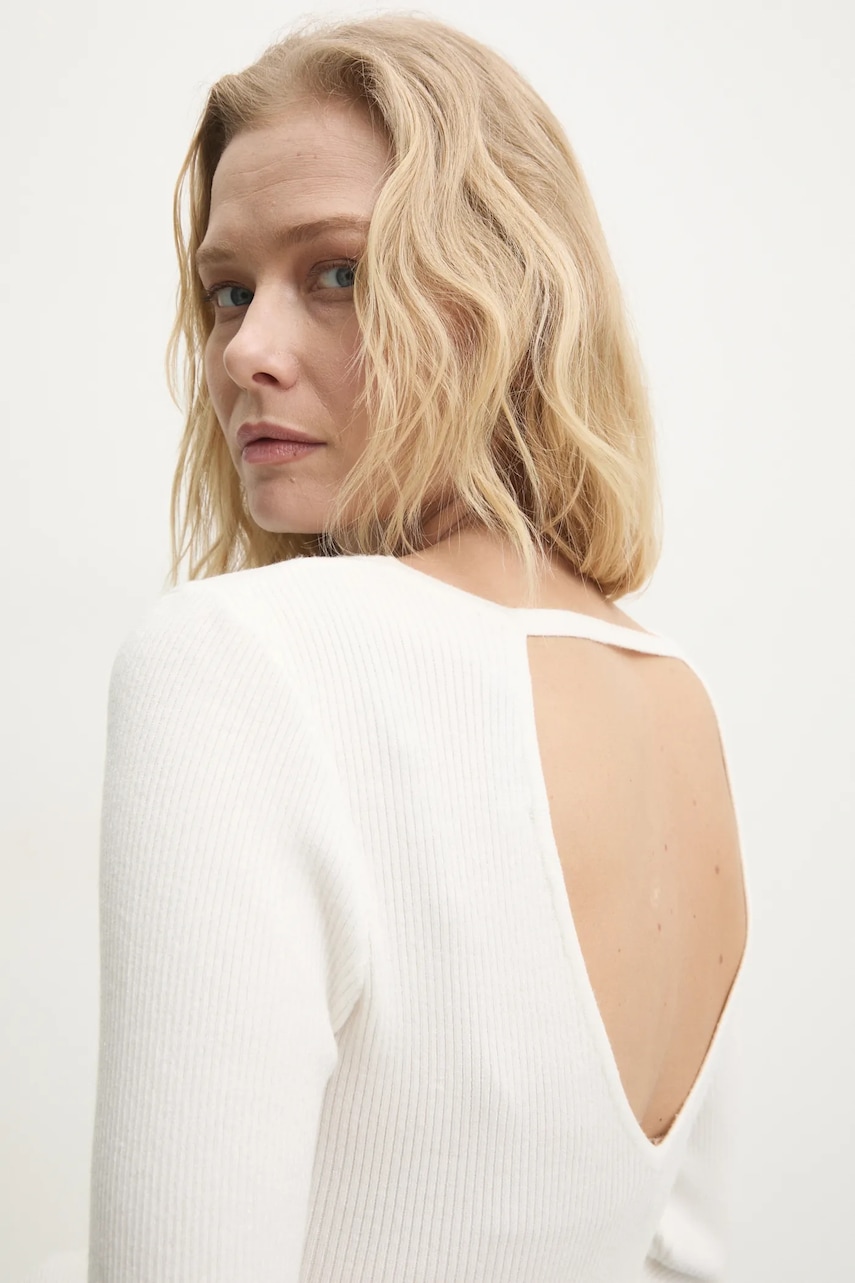 Answear Lab pulover femei, culoarea alb, light