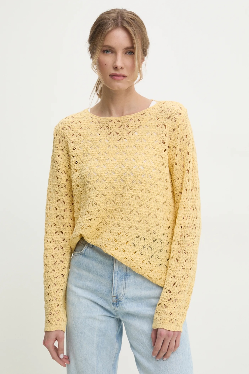 Answear Lab pulover femei, culoarea galben, light