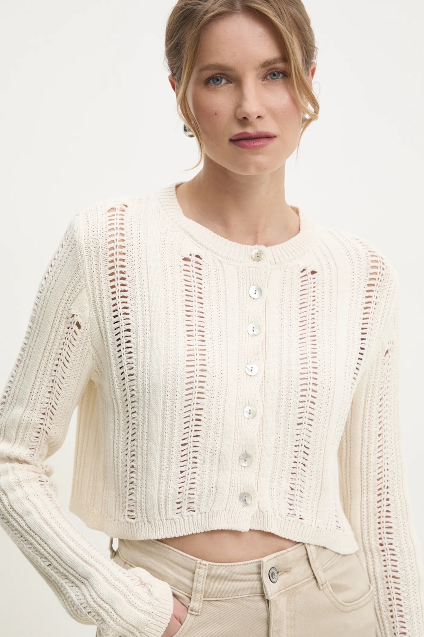 Answear Lab cardigan femei, culoarea bej, light