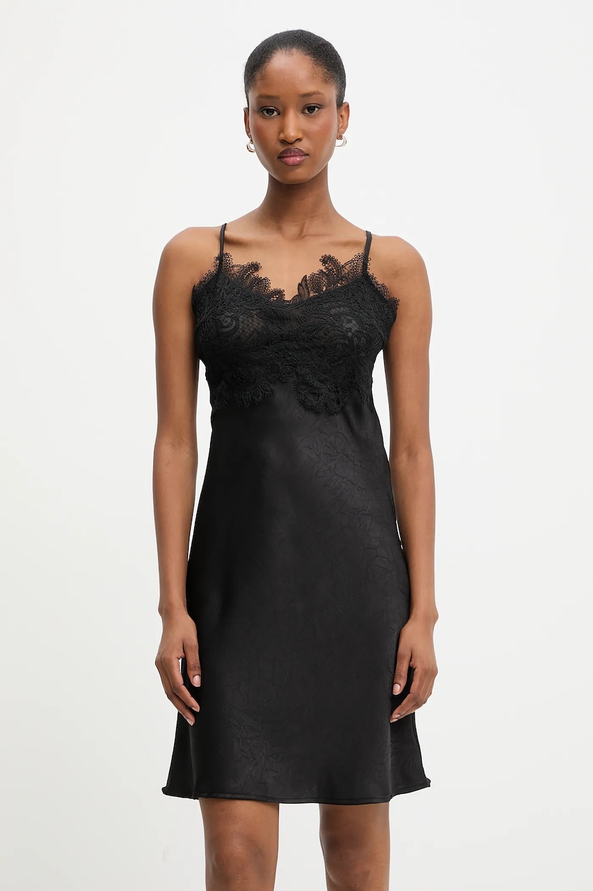 Answear Lab rochie culoarea negru, mini, evazati