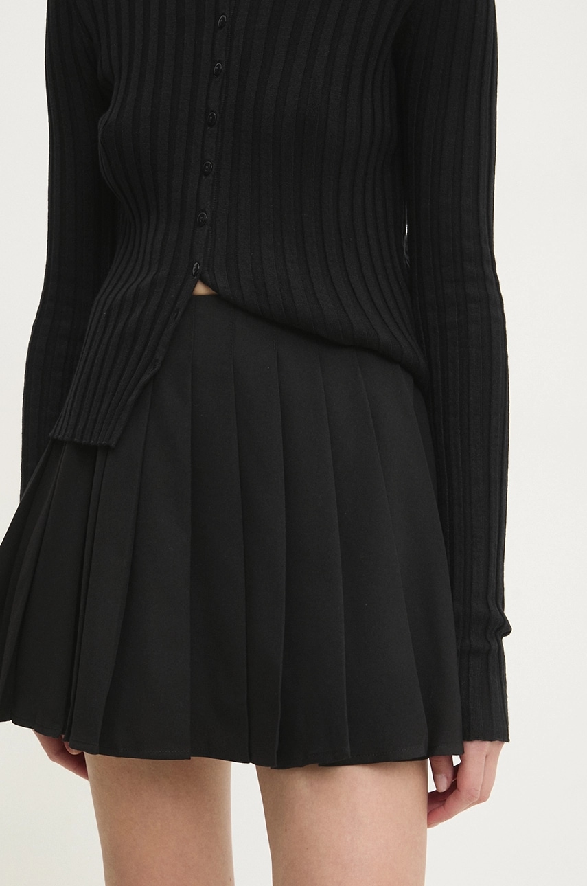 Answear Lab fustă culoarea negru, mini, evazati