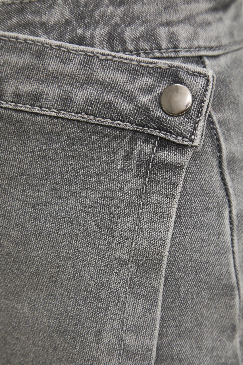 Τζιν φούστα Answear.LAB χρώμα: γκρι φωτογραφία