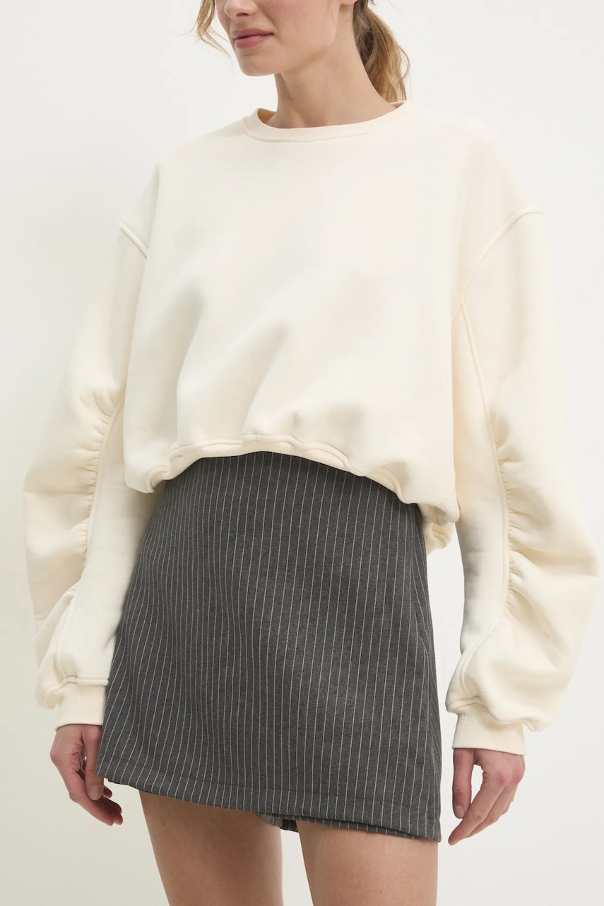 Answear Lab fustă pantaloni femei, culoarea gri, modelator, high waist Answear Lab fustă pantaloni femei, culoarea gri, modelator, high waist