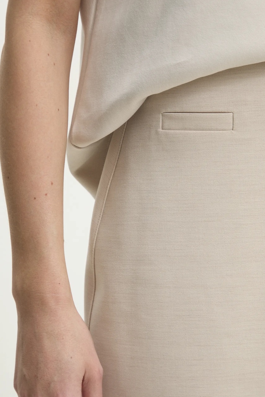 Φούστα και φόρεμα Answear.LAB χρώμα: μπεζ φωτογραφία