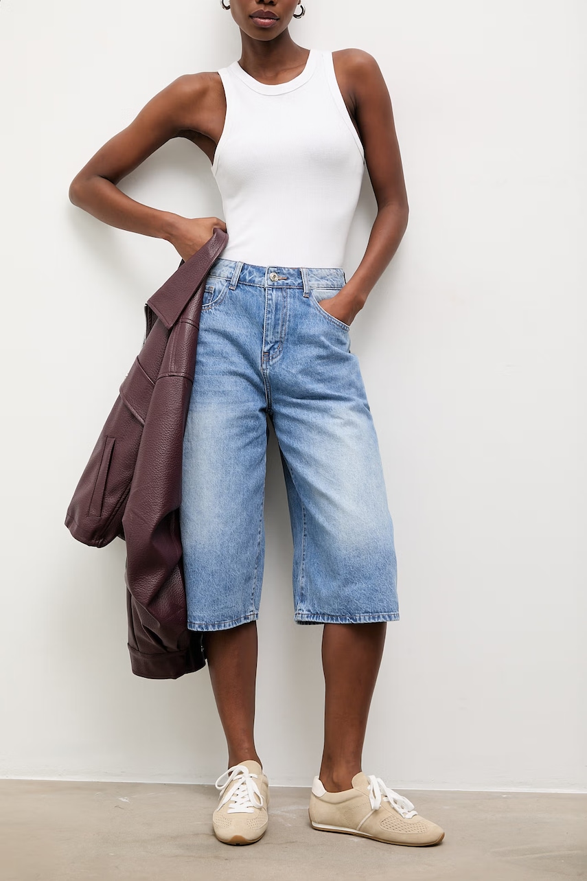 Τζιν σορτς Answear.LAB