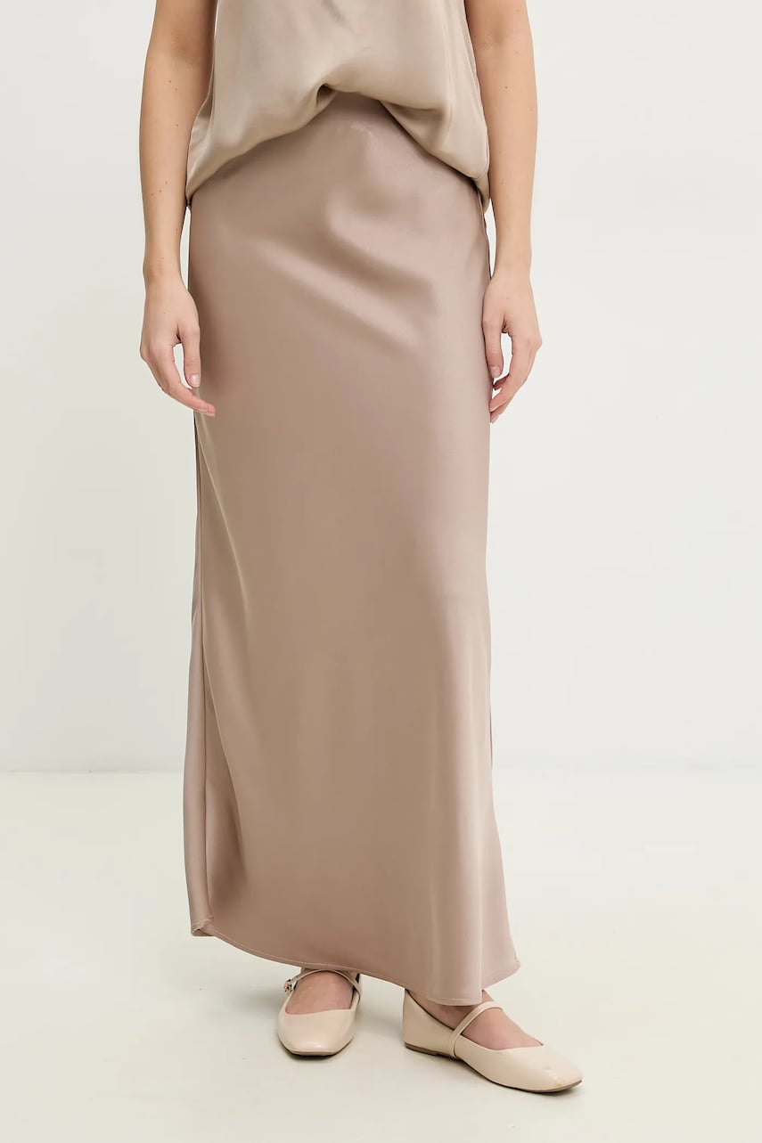 Answear Lab fusta culoarea bej, maxi, drept Answear Lab fusta culoarea bej, maxi, drept