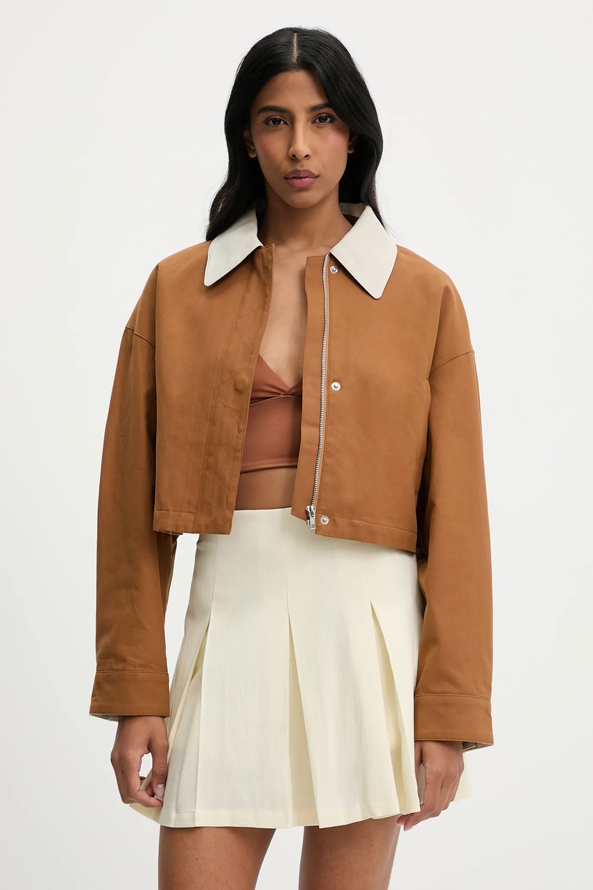 Σορτς Answear.LAB χρώμα: μπεζ φωτογραφία