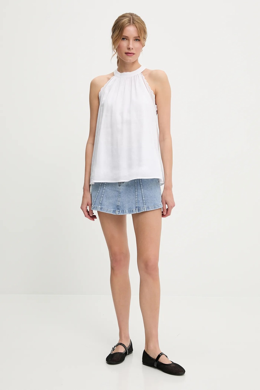 Джинсовые брюки-юбка Answear.LAB однотонная средняя посадка