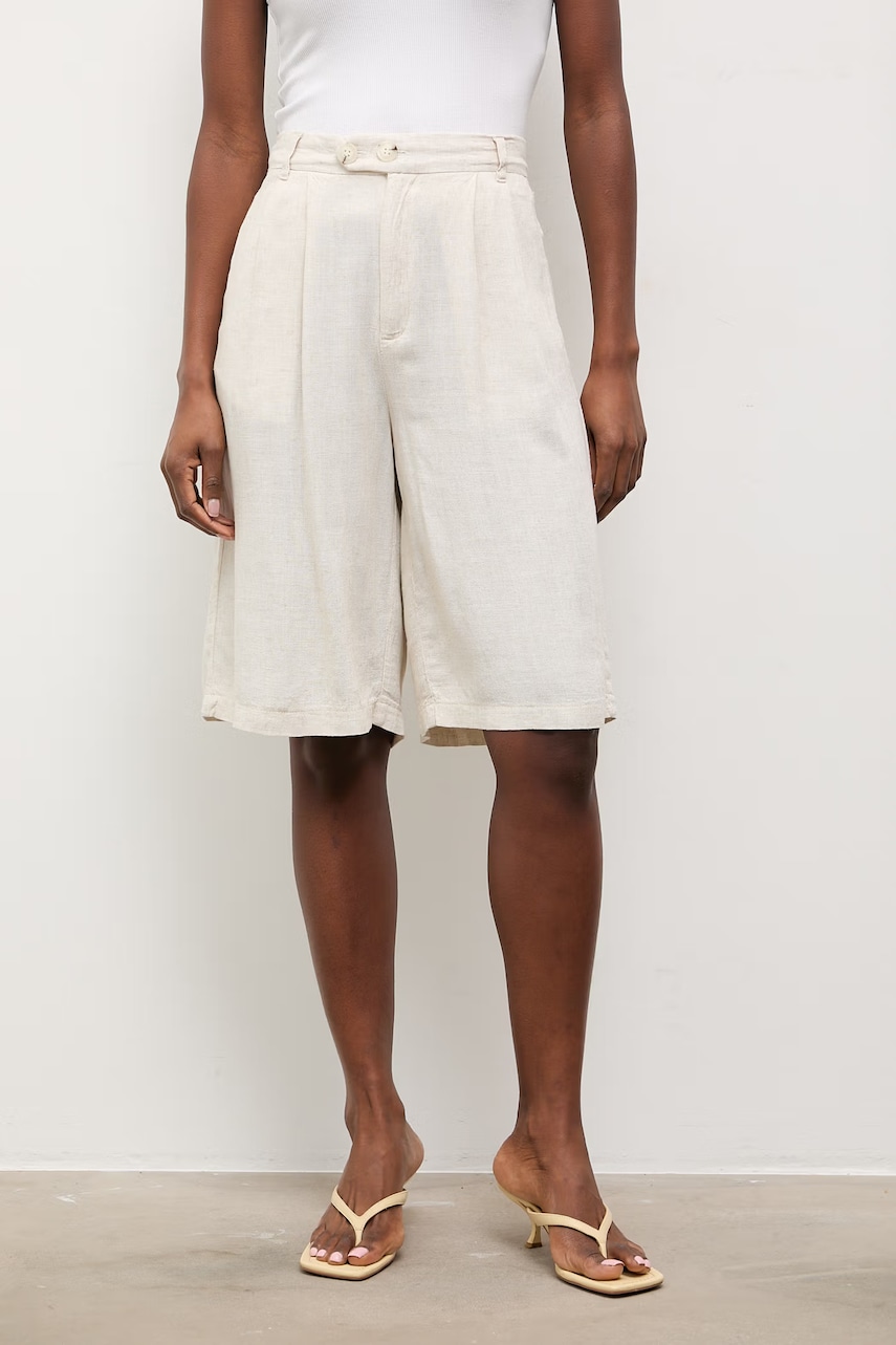 Answear Lab pantaloni scurti din in