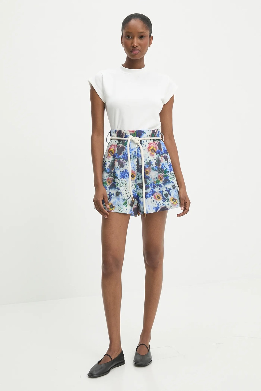 Шорты Answear.LAB узор высокая посадка