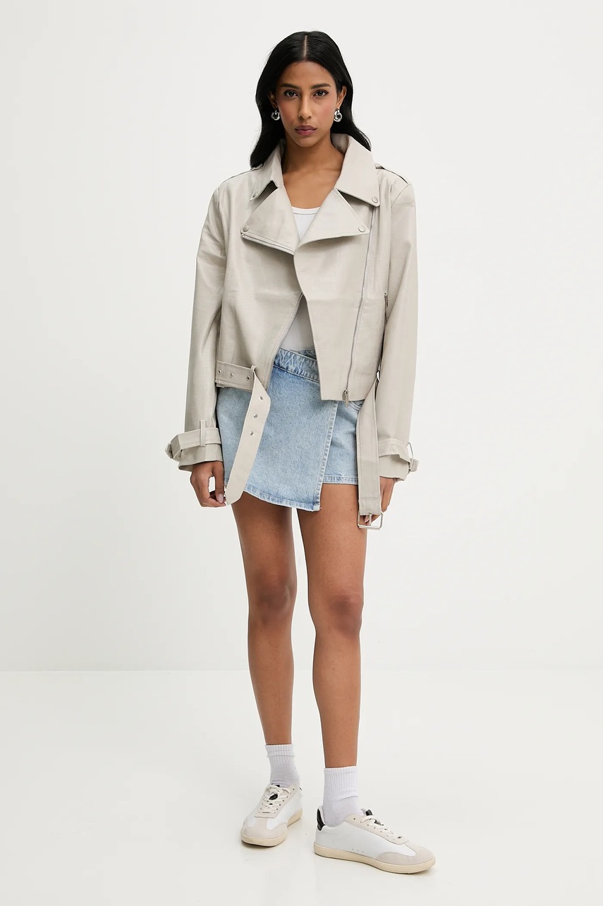 Джинсовые шорты Answear.LAB однотонная высокая посадка