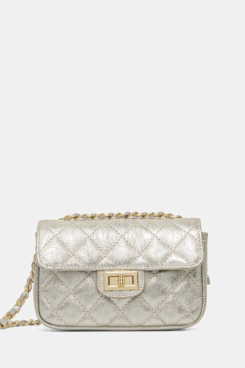 Answear Lab poseta de piele culoarea bej