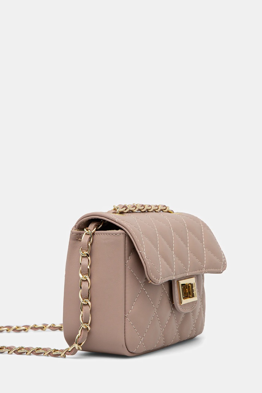 Кожаная сумочка Answear.LAB цвет бежевый