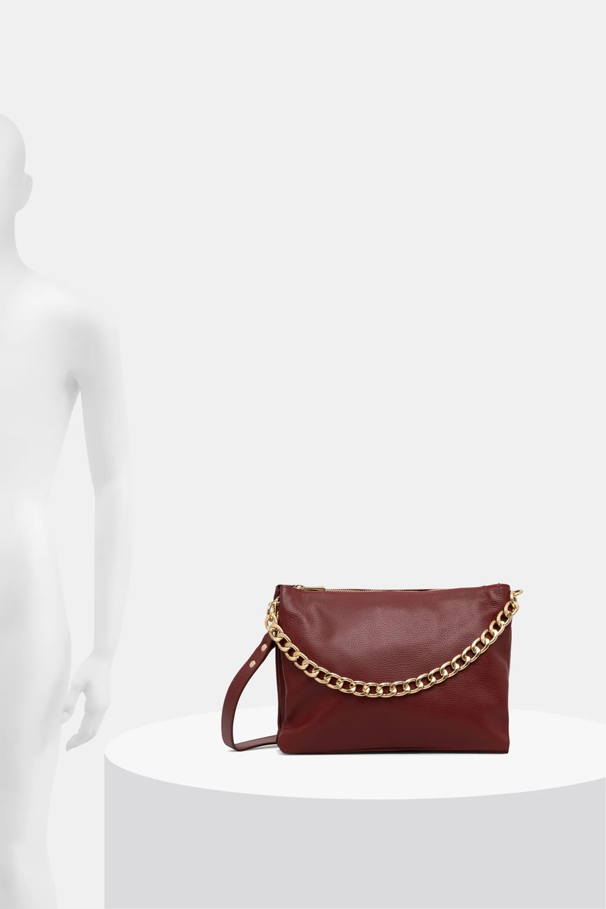 Δερμάτινη τσάντα Answear.LAB χρώμα: κόκκινο φωτογραφία