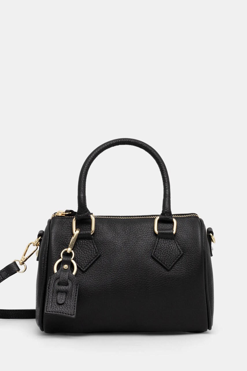 Answear Lab poseta de piele culoarea negru