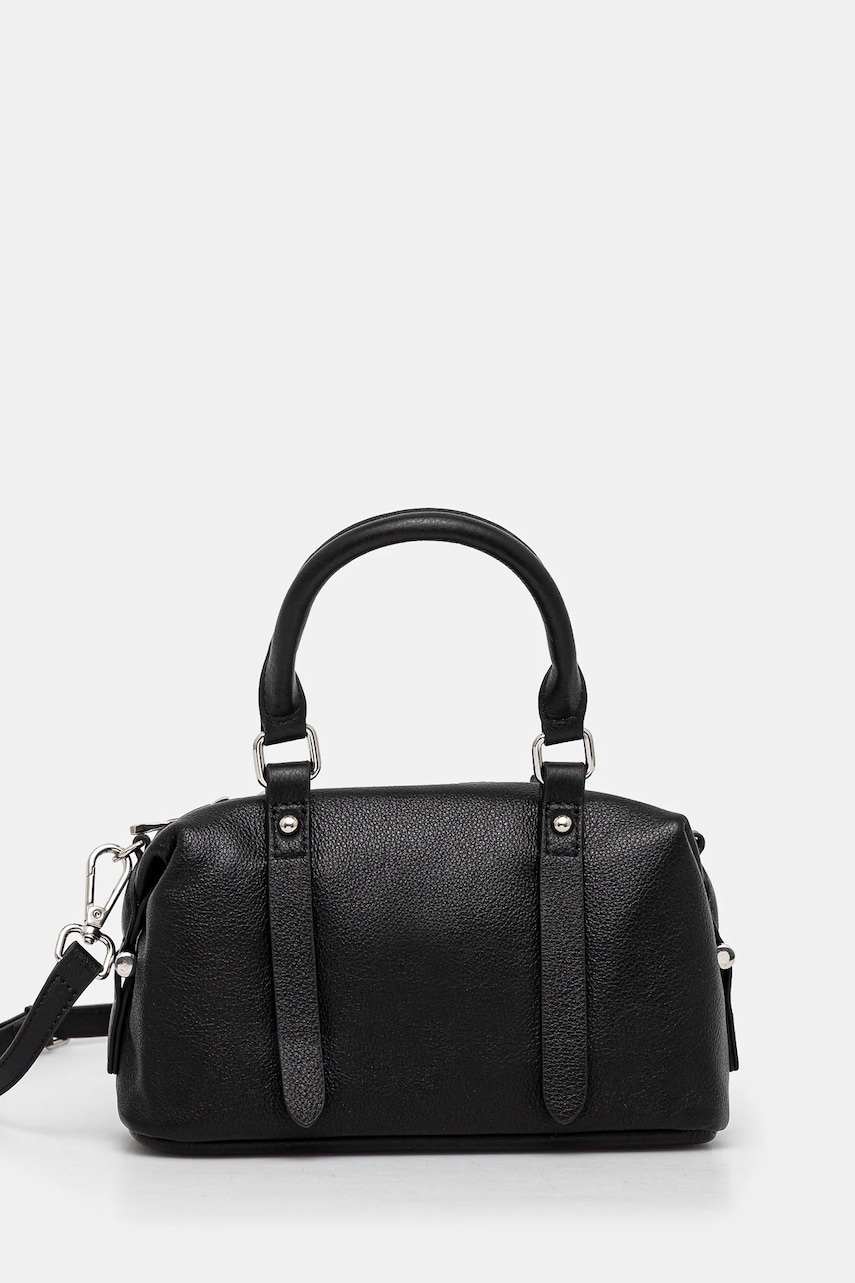 Answear Lab poseta de piele culoarea negru