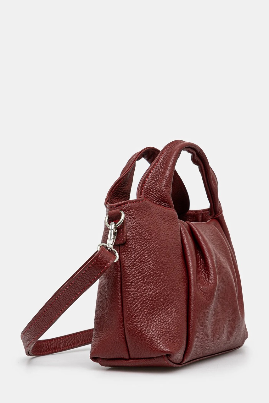 Кожаная сумочка Answear.LAB цвет бордовый