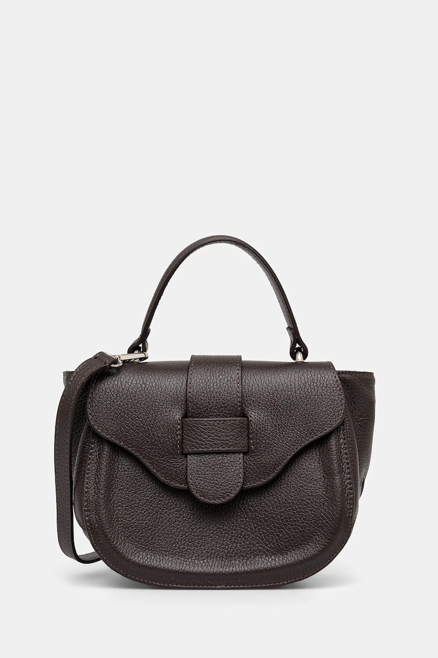 Answear Lab poseta de piele culoarea rosu