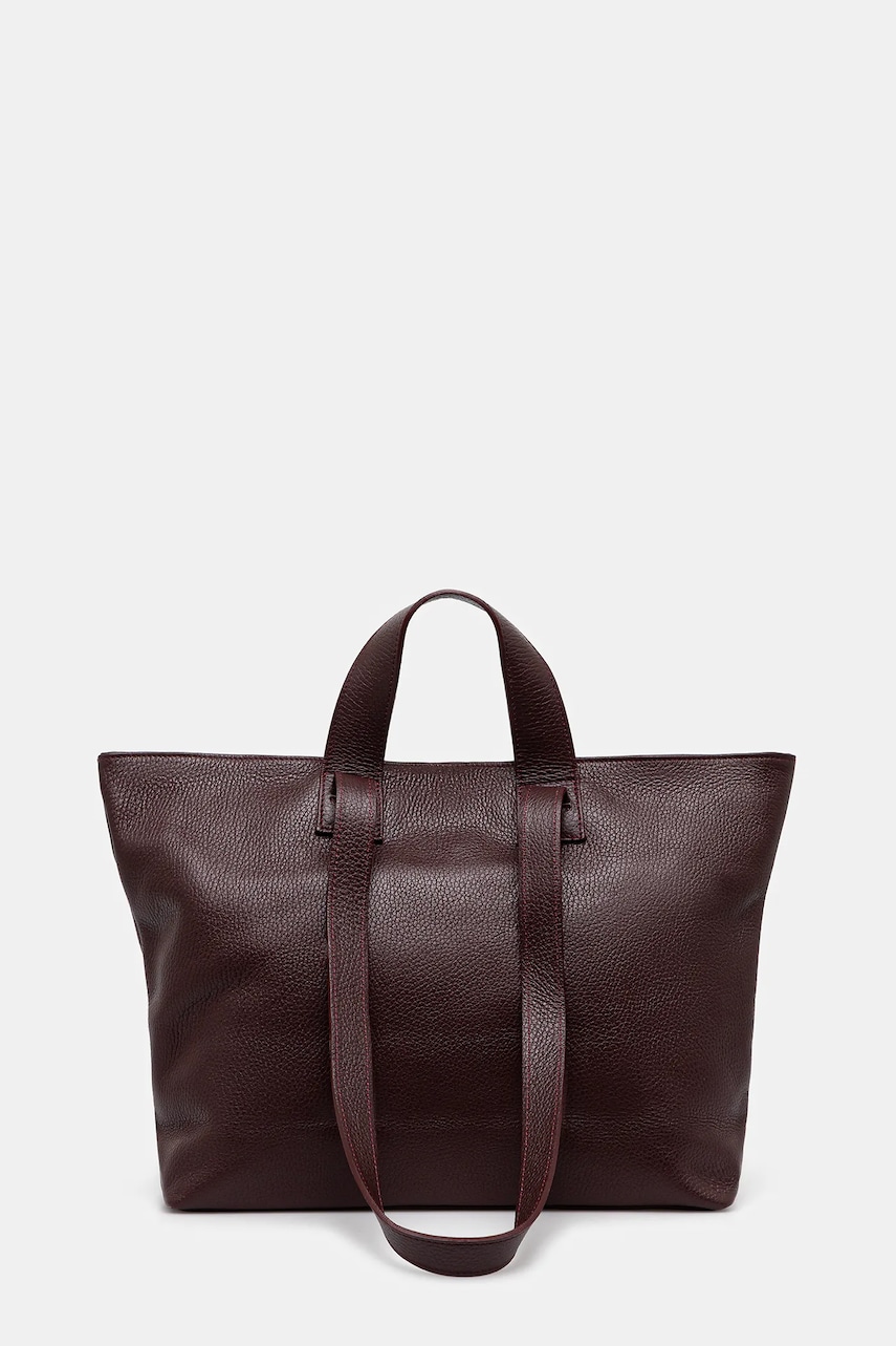Answear Lab poseta de piele culoarea maro