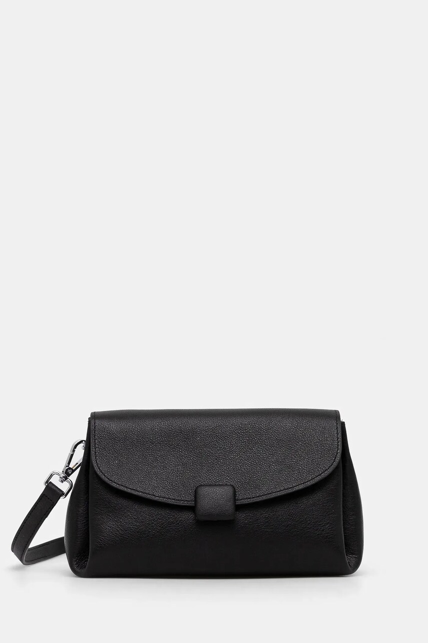 Answear Lab poseta de piele culoarea negru