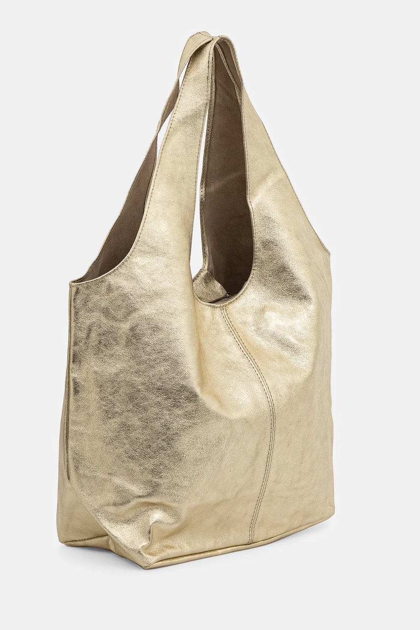 Кожаная сумочка Answear.LAB цвет золотой Кожаная сумочка Answear.LAB цвет золотой