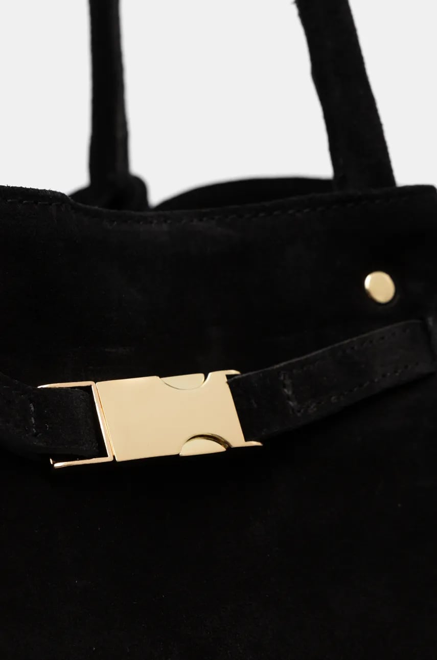 Замшевая сумочка Answear Lab цвет чёрный Замшевая сумочка Answear Lab цвет чёрный