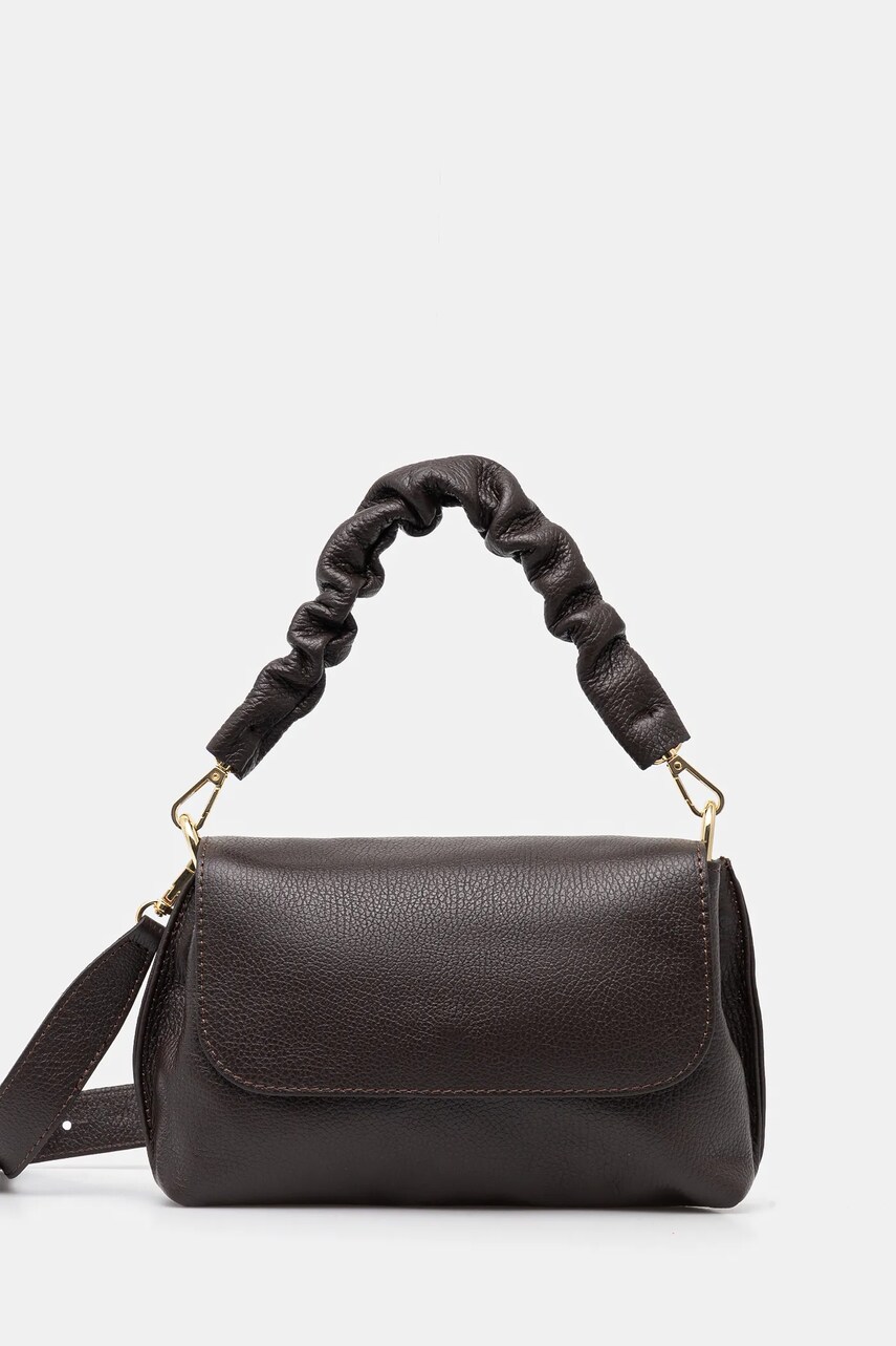 Answear Lab poseta de piele culoarea maro
