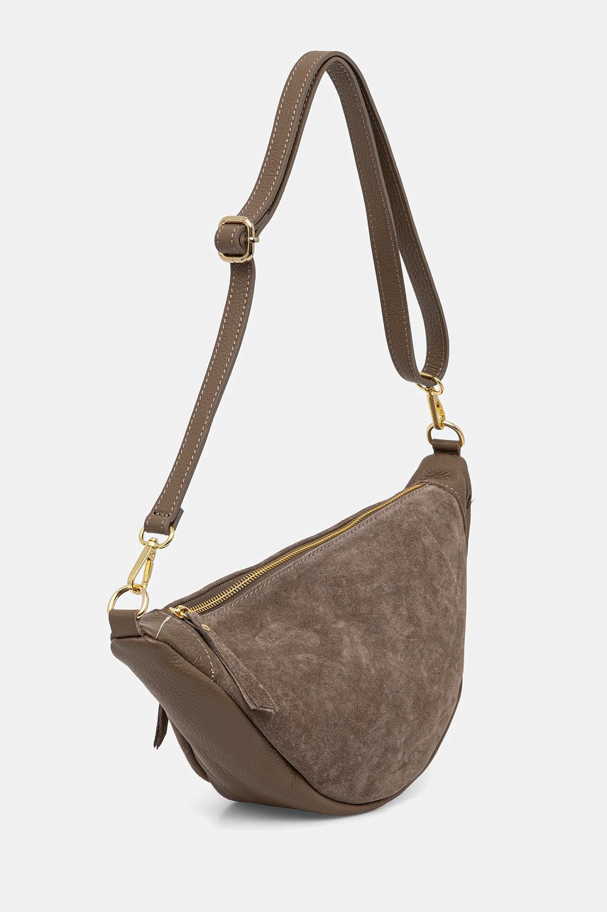Замшевая сумочка Answear Lab цвет коричневый