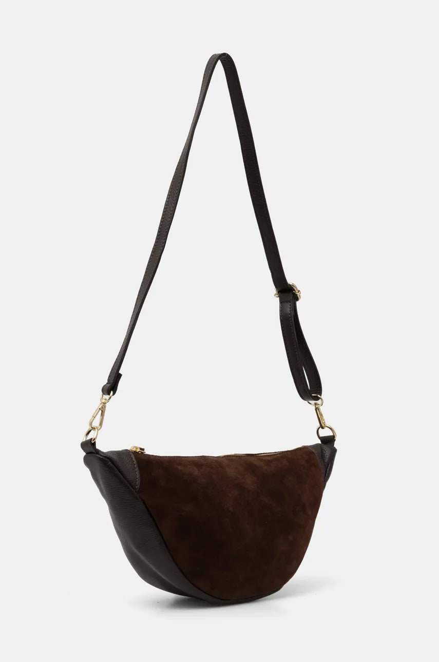 Замшевая сумочка Answear.LAB цвет коричневый Замшевая сумочка Answear.LAB цвет коричневый