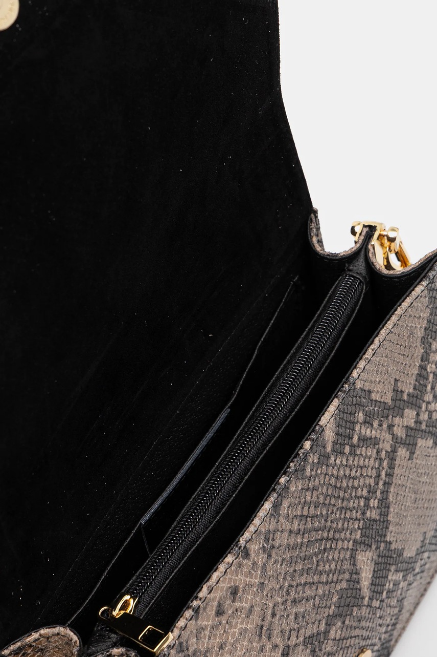 Δερμάτινη τσάντα Answear.LAB χρώμα: μπεζ φωτογραφία