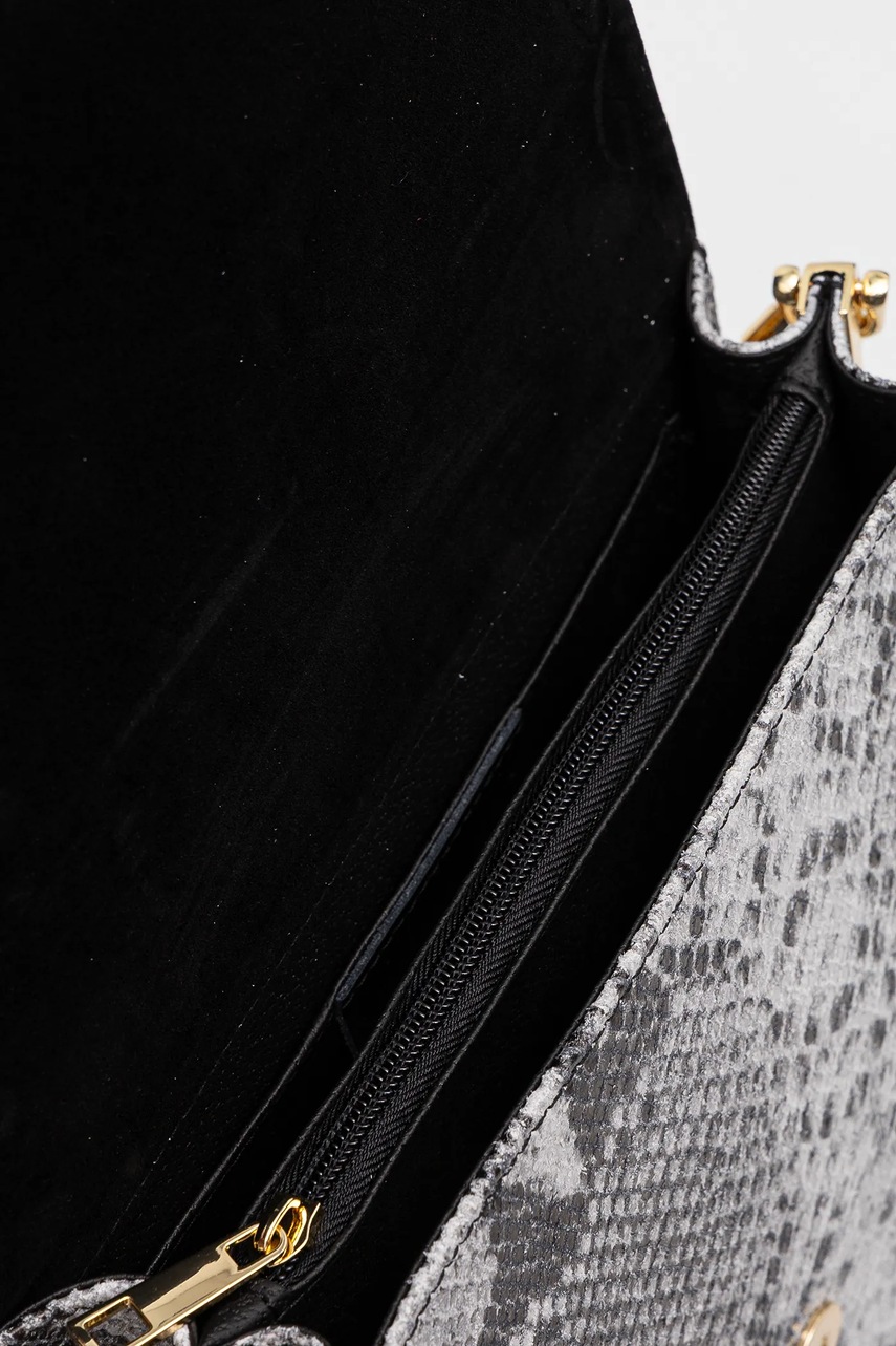 Δερμάτινη τσάντα Answear.LAB χρώμα: γκρι φωτογραφία