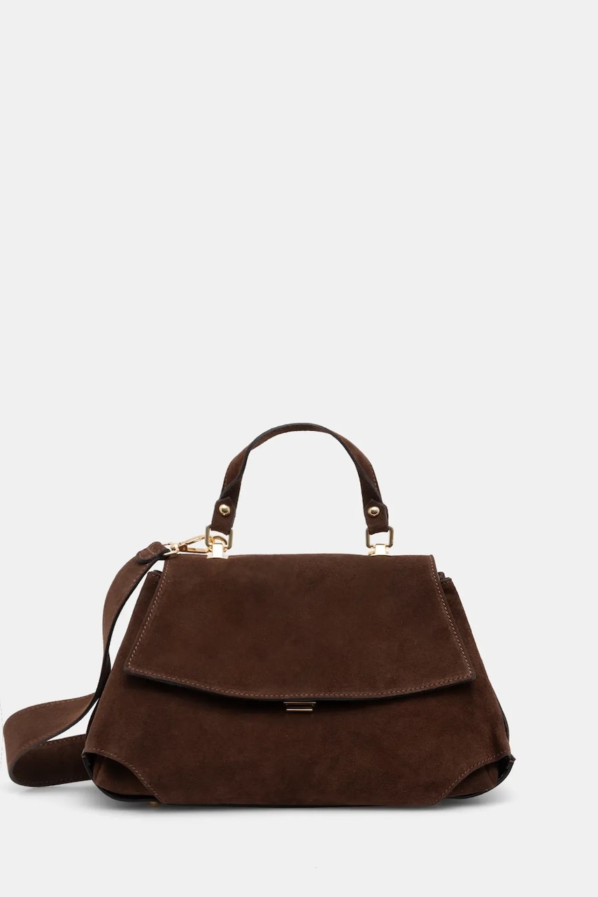 Answear Lab geanta de mana din piele intoarsa