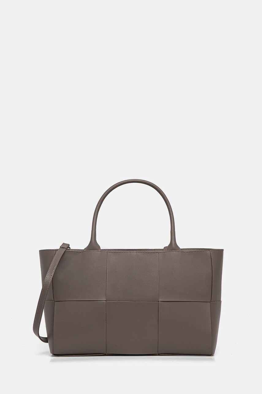 Answear Lab poseta de piele culoarea maro