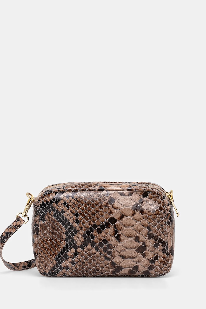 Answear Lab poseta de piele culoarea bej
