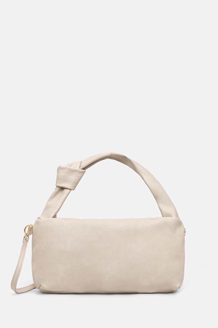 Answear Lab poseta de piele culoarea bej