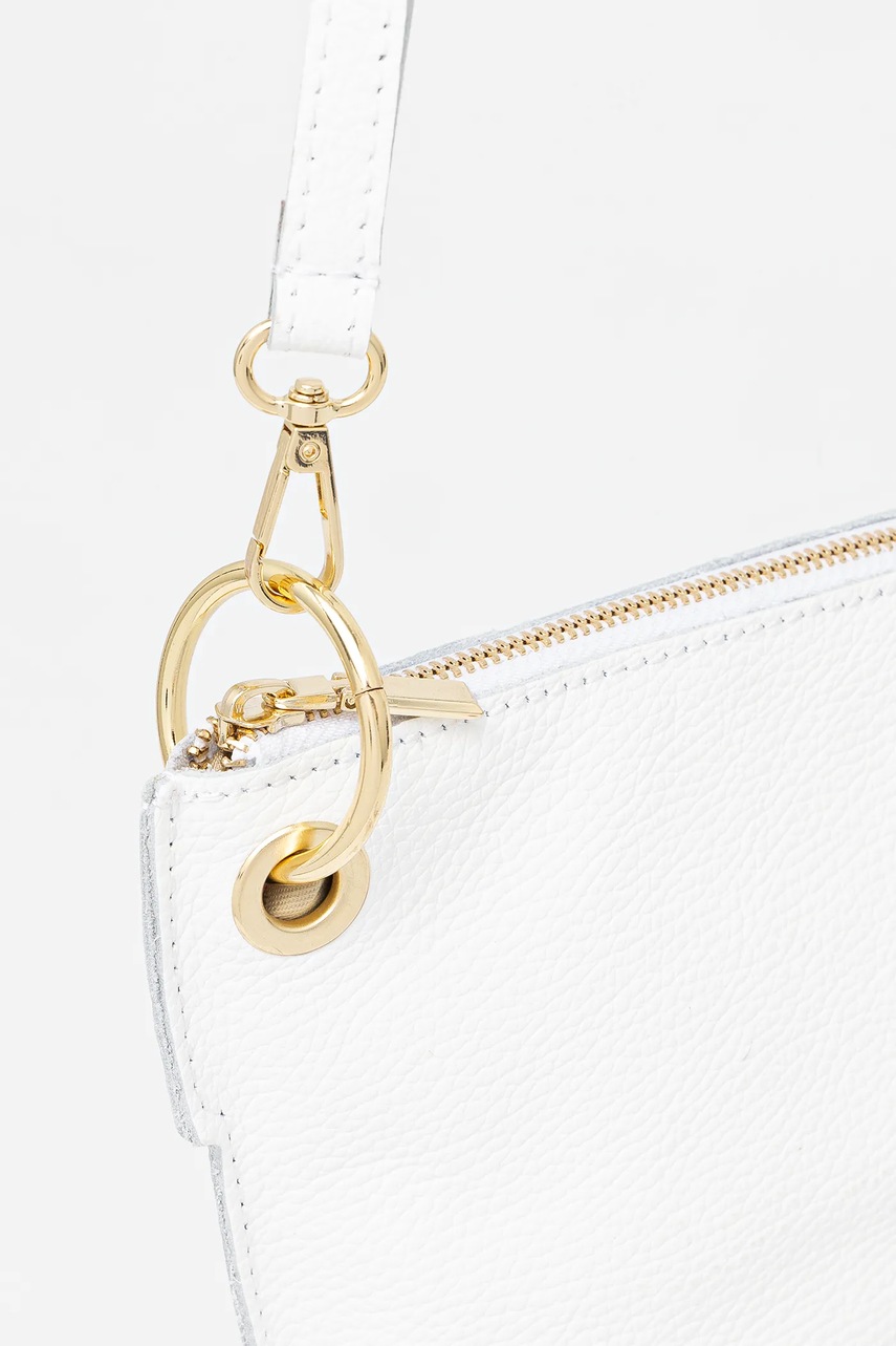 Δερμάτινη τσάντα Answear.LAB χρώμα: άσπρο φωτογραφία