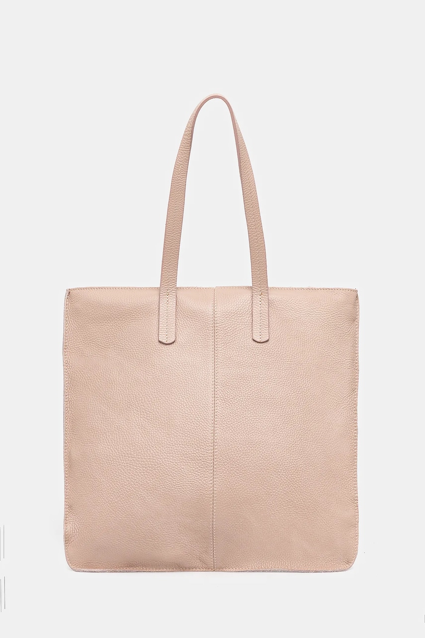 Answear Lab poseta de piele culoarea roz